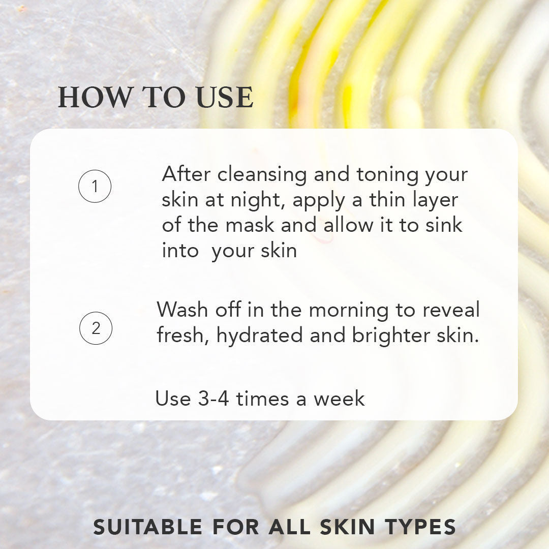 RAS Luxury Oils Radiance Hydrating & Brightening Sleeping Gel Face Mask with Aloe vera gel