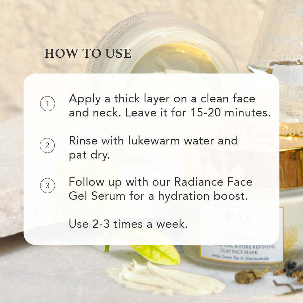 RAS Luxury Oils Luminous Detoxifying & Pore Refining Clay Face Mask