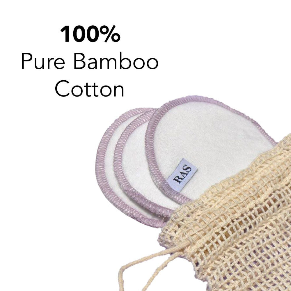 RAS Luxury Oils Reusable Bamboo Cotton Facial Pads