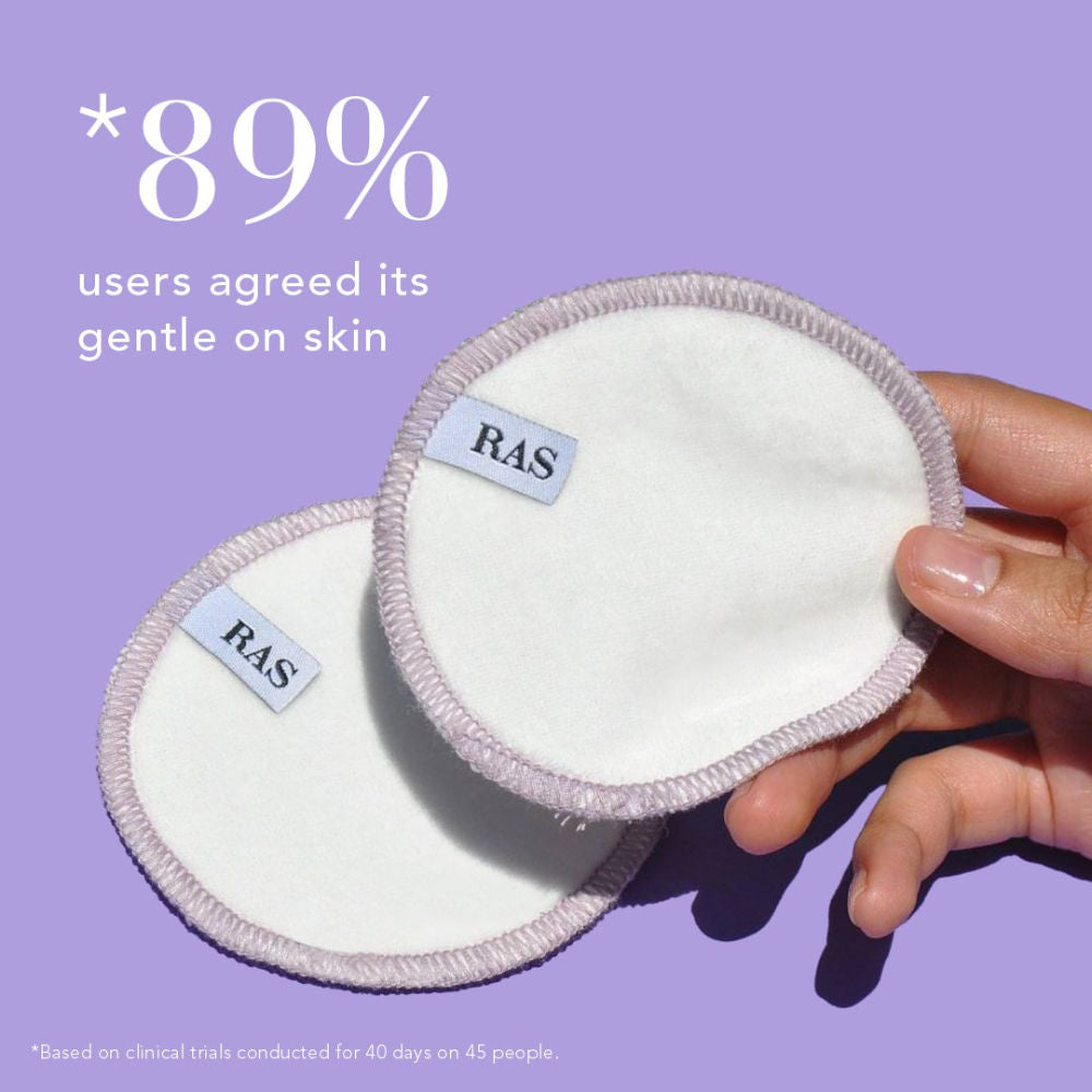 RAS Luxury Oils Reusable Bamboo Cotton Facial Pads