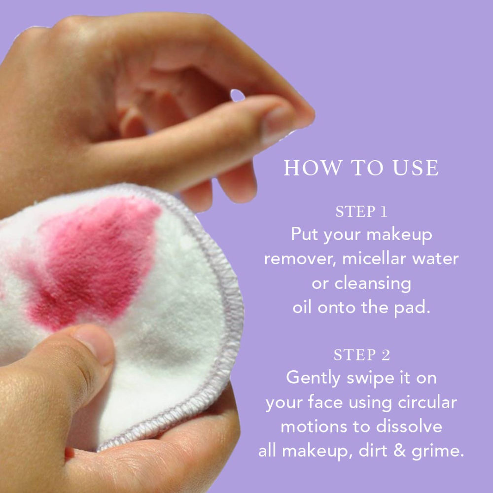 RAS Luxury Oils Reusable Bamboo Cotton Facial Pads