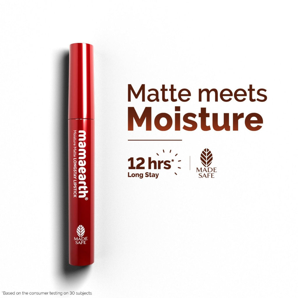 Mamaearth Moisture Matte Longstay Lipstick With Avocado Oil & Vitamin E