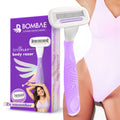 Bombae Rollplay Glow Sensitive Body Razor For Women-2X Smoother Bikini & Underarm Hair Removal Razor