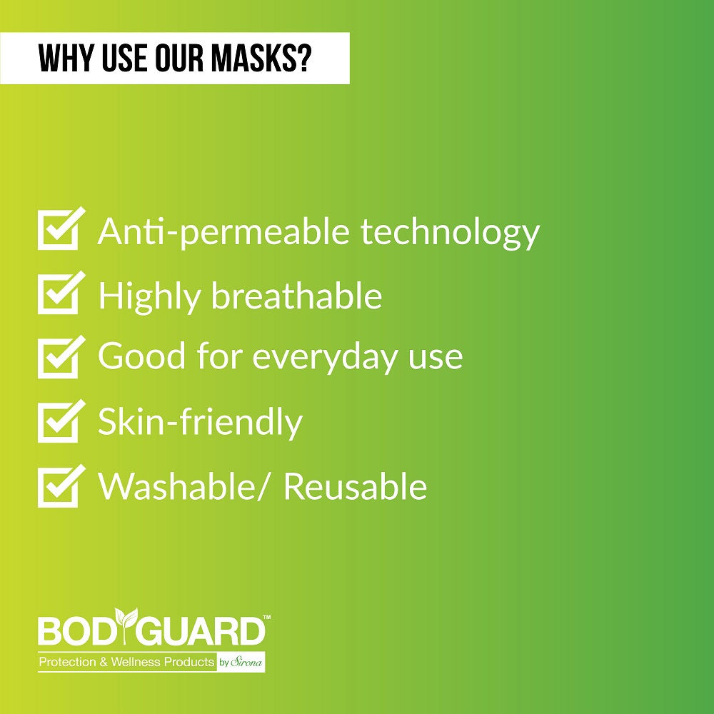 Bodyguard Breathe Easy Everyday Reusable Anti Pollution Mask - 1 Unit