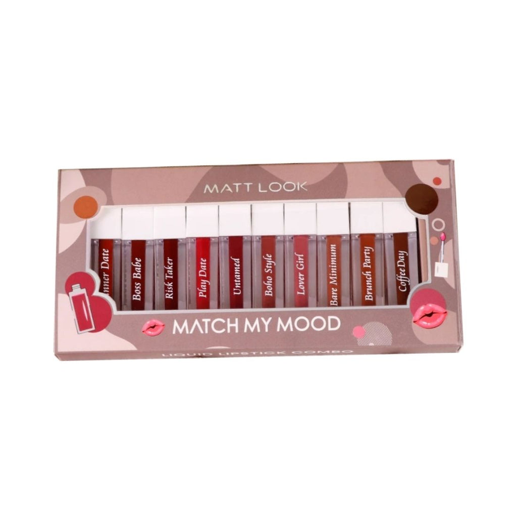 Matt look Match My Mood Lipstick In Multi Shades
