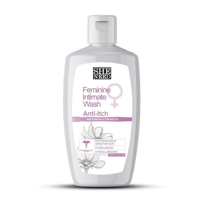 SheNeed Anti-itch Feminine Intimate Wash - Reduces Redness, Itchiness & Smoothens
