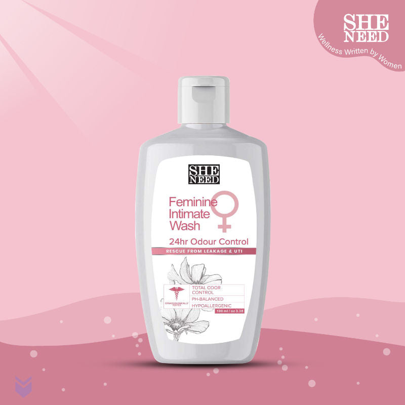 SheNeed 24hr Odor Control Feminine Intimate Wash - Blocks Odour For 24 Hours And Improves