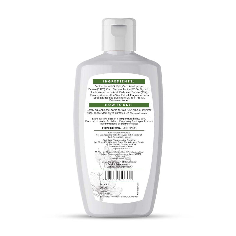 SheNeed Dryness Relief Feminine Intimate Wash – Reduces Flaky Skin, Improves Hydration