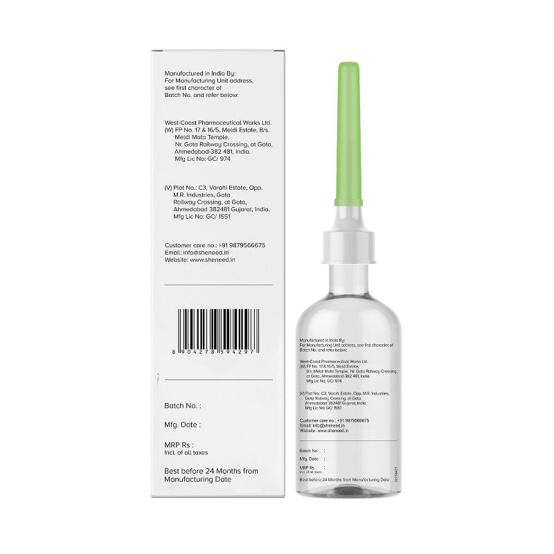 Sheneed Intimate Dryness Relief Douche With PH-3.5, Reduces Flaky Skin & Friction