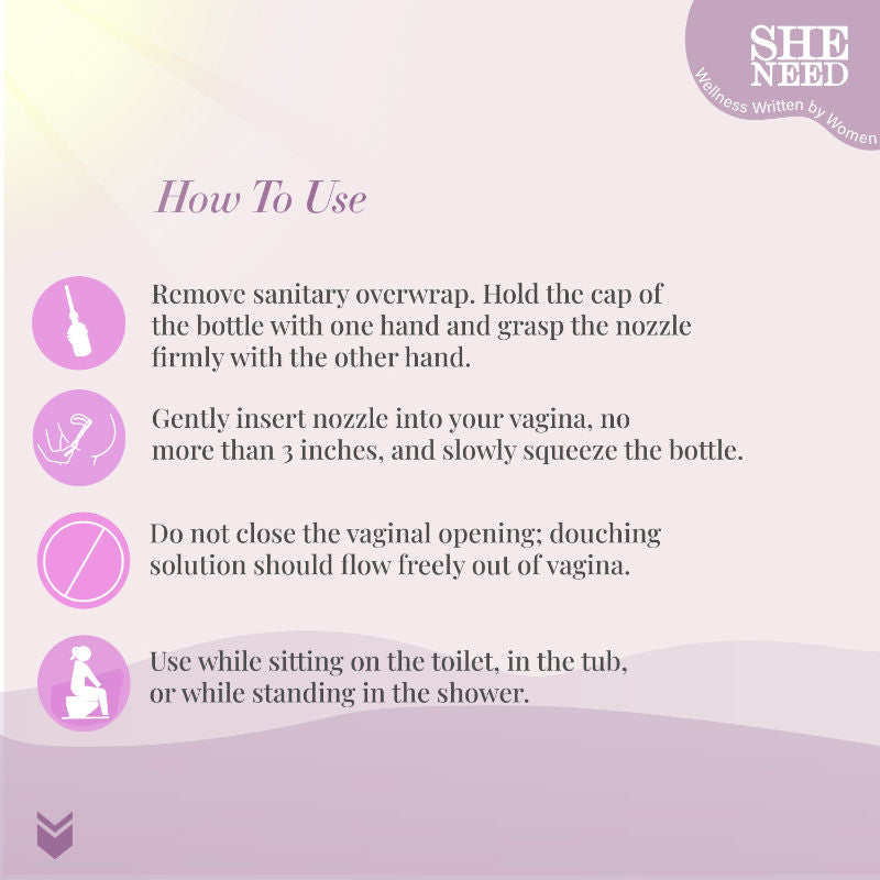 Sheneed Intimate Anti-Itch Relief Douche Reduces Redness, Itchiness With PH-3.5 & 100% Natural
