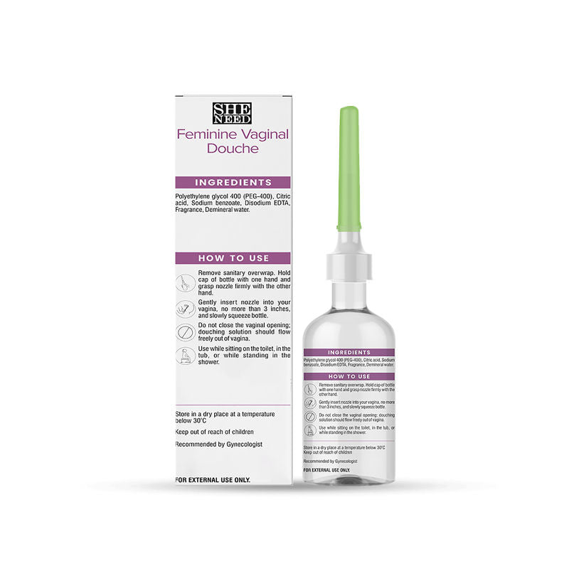 Sheneed Intimate Anti-Itch Relief Douche Reduces Redness, Itchiness With PH-3.5 & 100% Natural