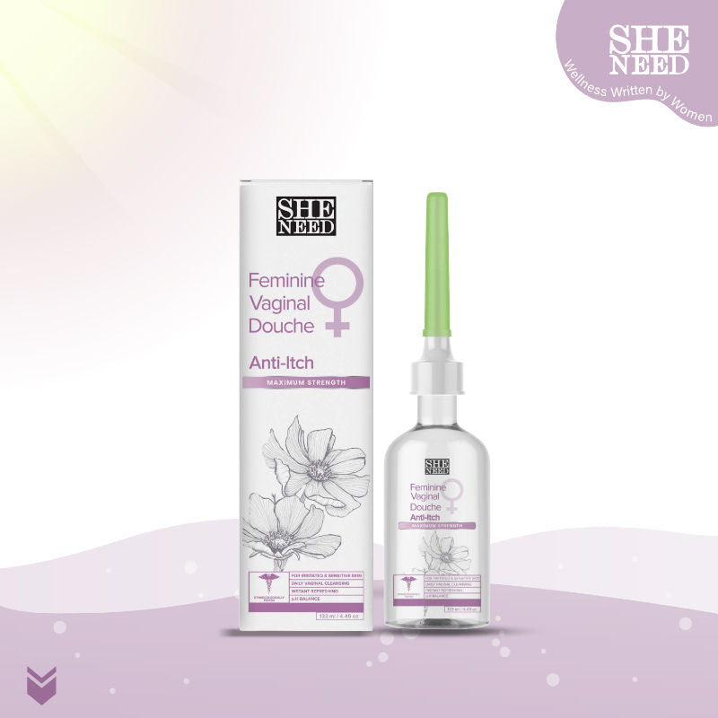 Sheneed Intimate Anti-Itch Relief Douche Reduces Redness, Itchiness With PH-3.5 & 100% Natural