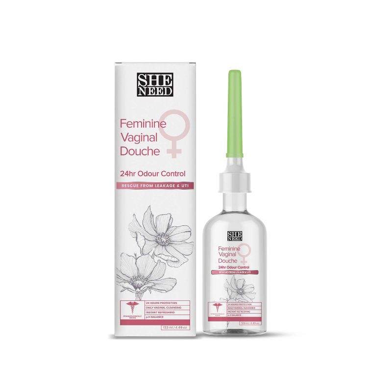 Sheneed Intimate 24Hr Odor Control Douche Reduces Redness, Itchiness With PH-3.5 & 100% Natural