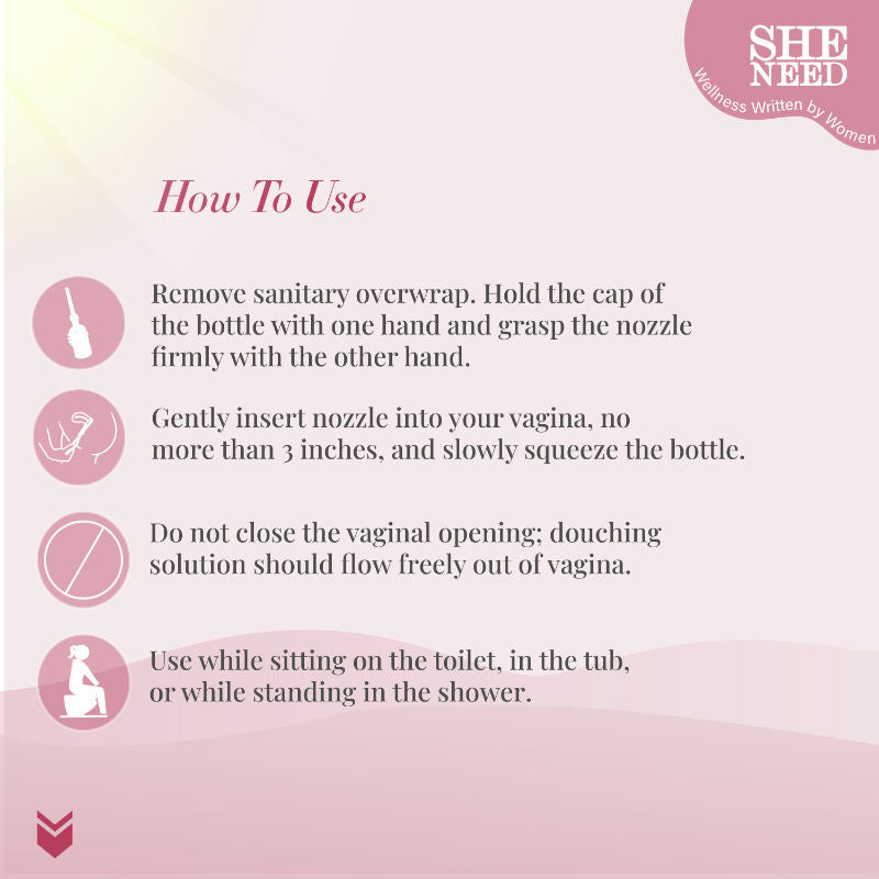 Sheneed Intimate 24Hr Odor Control Douche Reduces Redness, Itchiness With PH-3.5 & 100% Natural