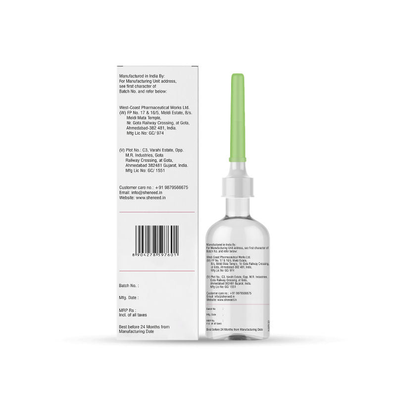 Sheneed Intimate 24Hr Odor Control Douche Reduces Redness, Itchiness With PH-3.5 & 100% Natural