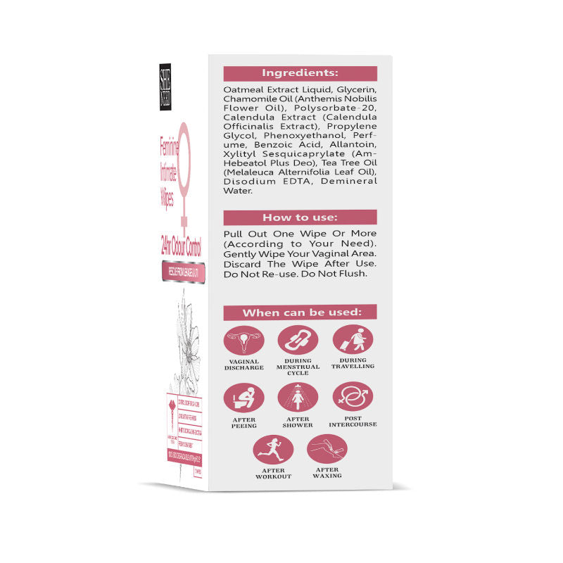 Sheneed 24hr Odour Control Feminine Intimate Wipes
