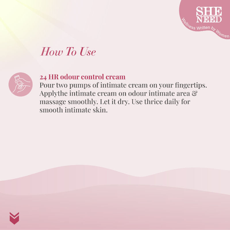 Sheneed 24hr Odour Control Feminine Intimate Cream