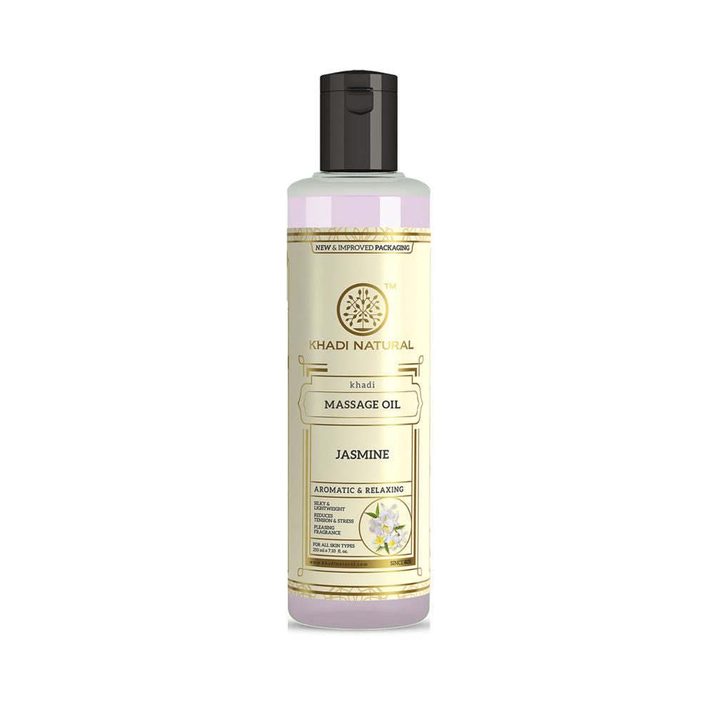 Khadi Natural Jasmine Massage Oil with a Floral Touch of Calm and Care