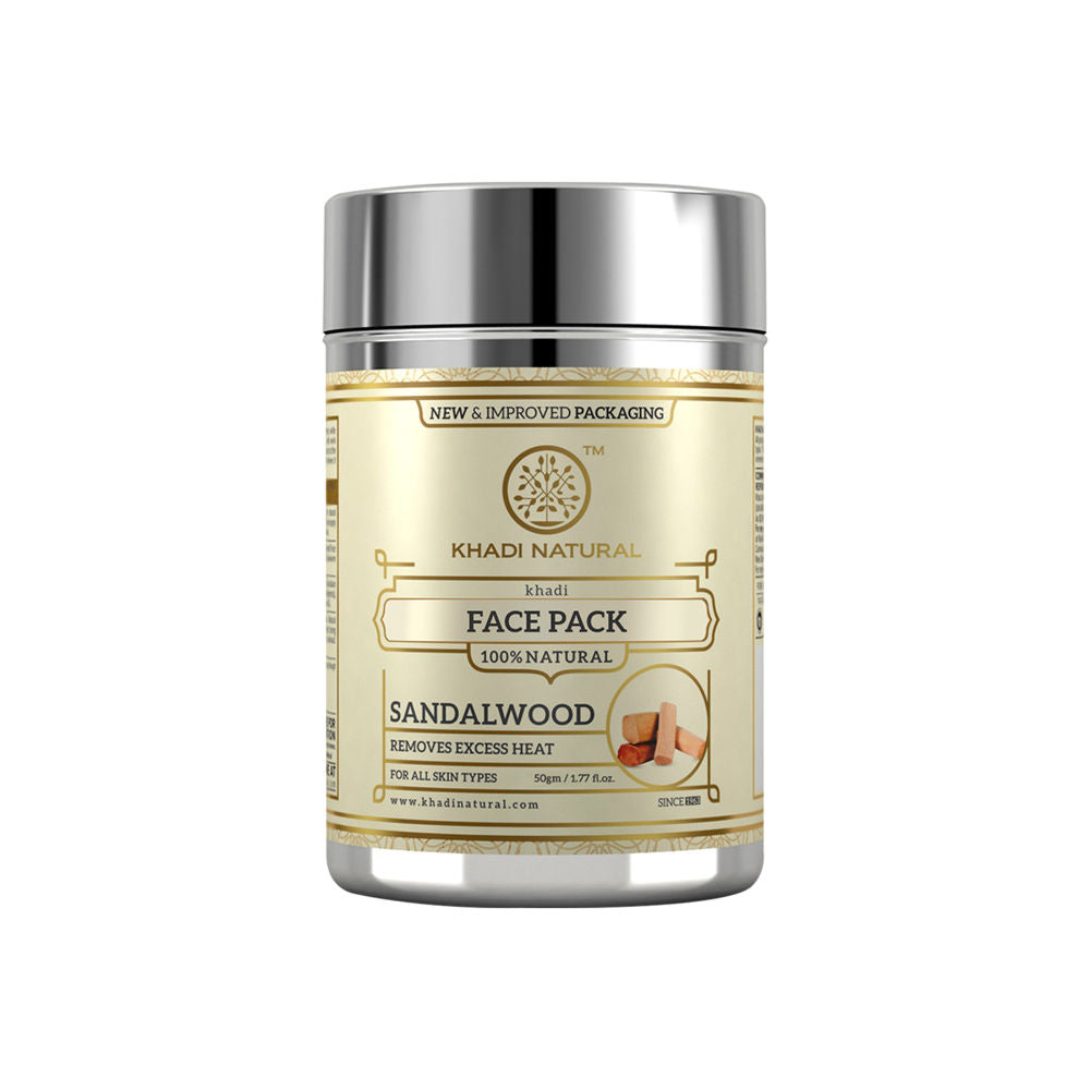 Khadi Natural Sandalwood Face Pack for Oily Skin and Acne-Prone Concerns