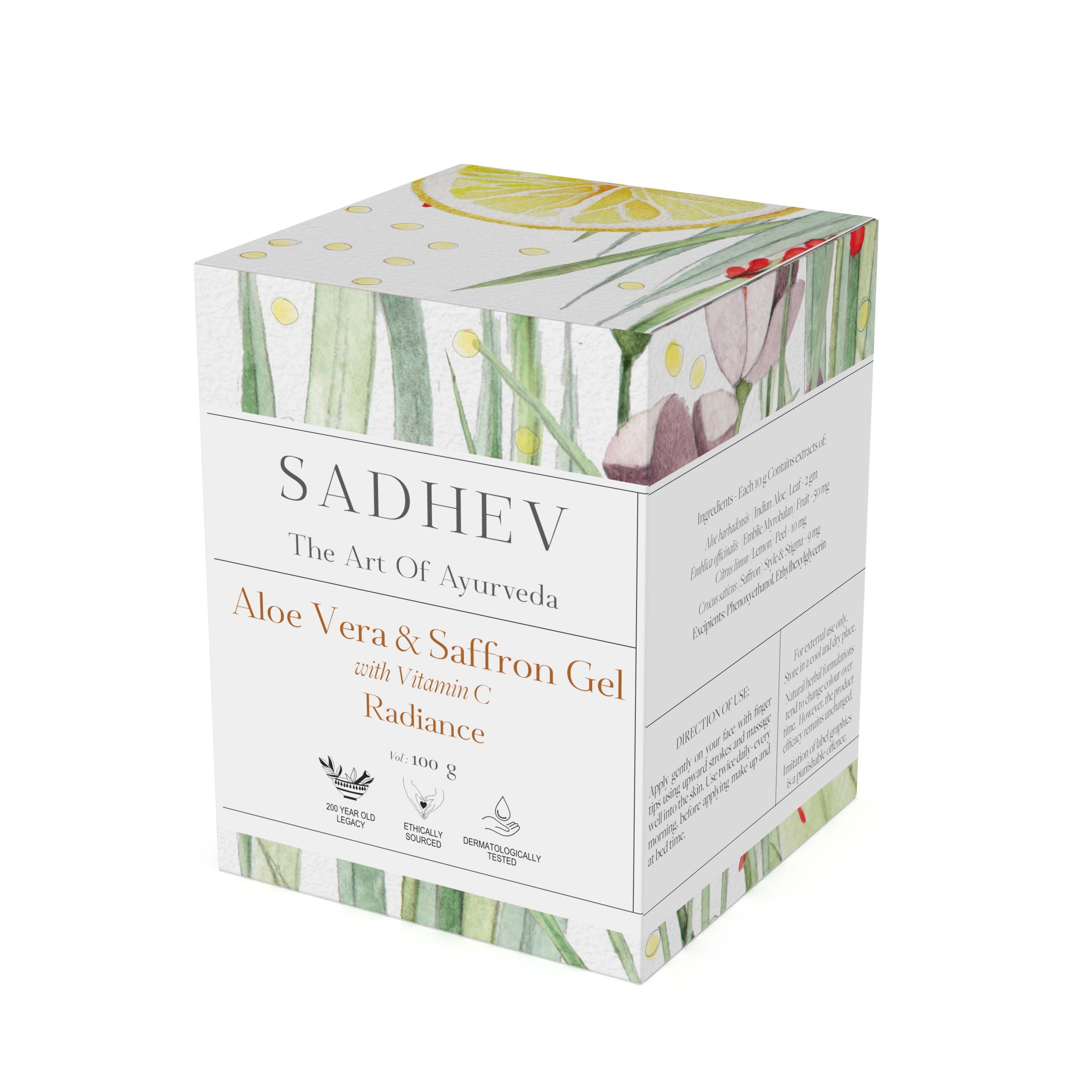 SADHEV Aloe Vera & Saffron Gel With Vitamin C