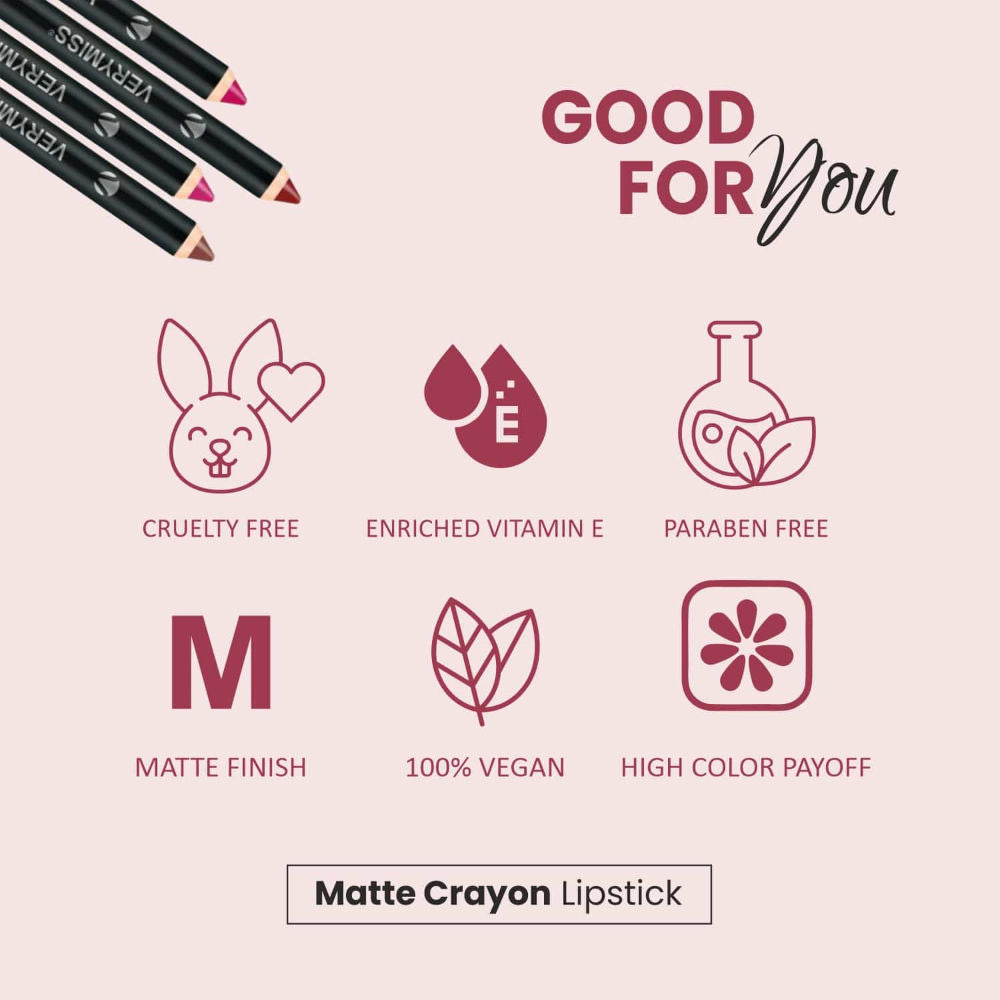 VERYMISS Matte Lip Crayon Lipstick