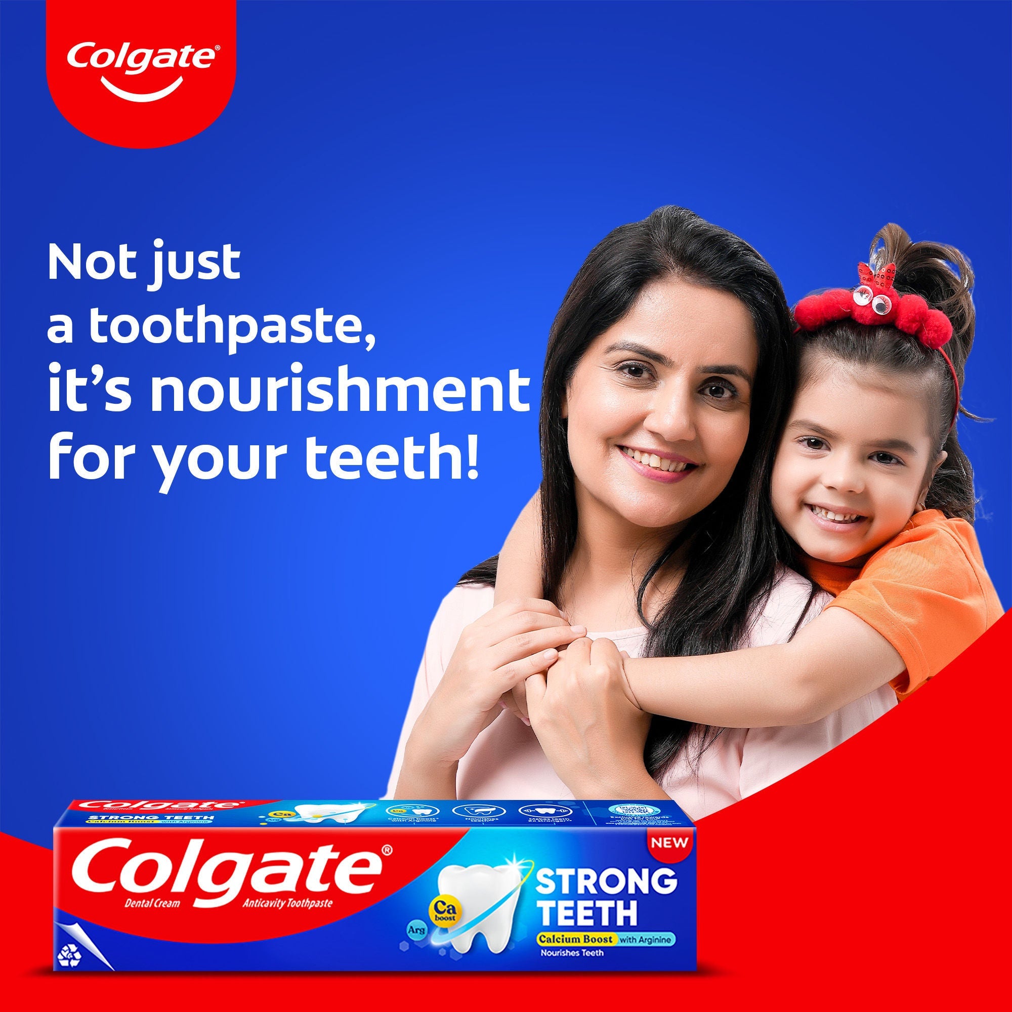 Colgate Strong Teeth Cavity Protection Toothpaste with Calcium Boost (Saver Pack)