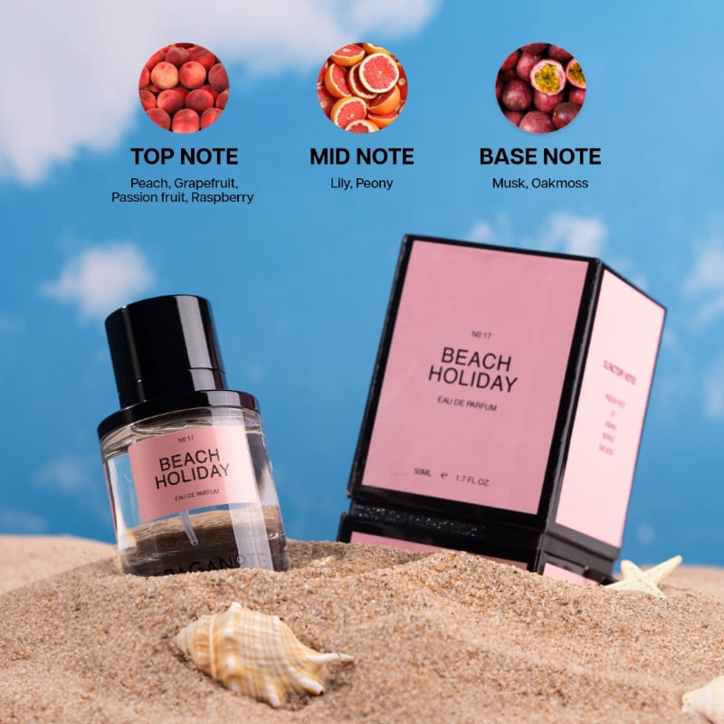 Fraganote Beach Holiday EDP Premium Long Lasting Fruity Floral Perfume for Women, Summer