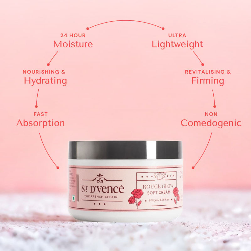 St. D'vencé Rouge Glow Soft Cream - 24HR Of Intense Moisturization