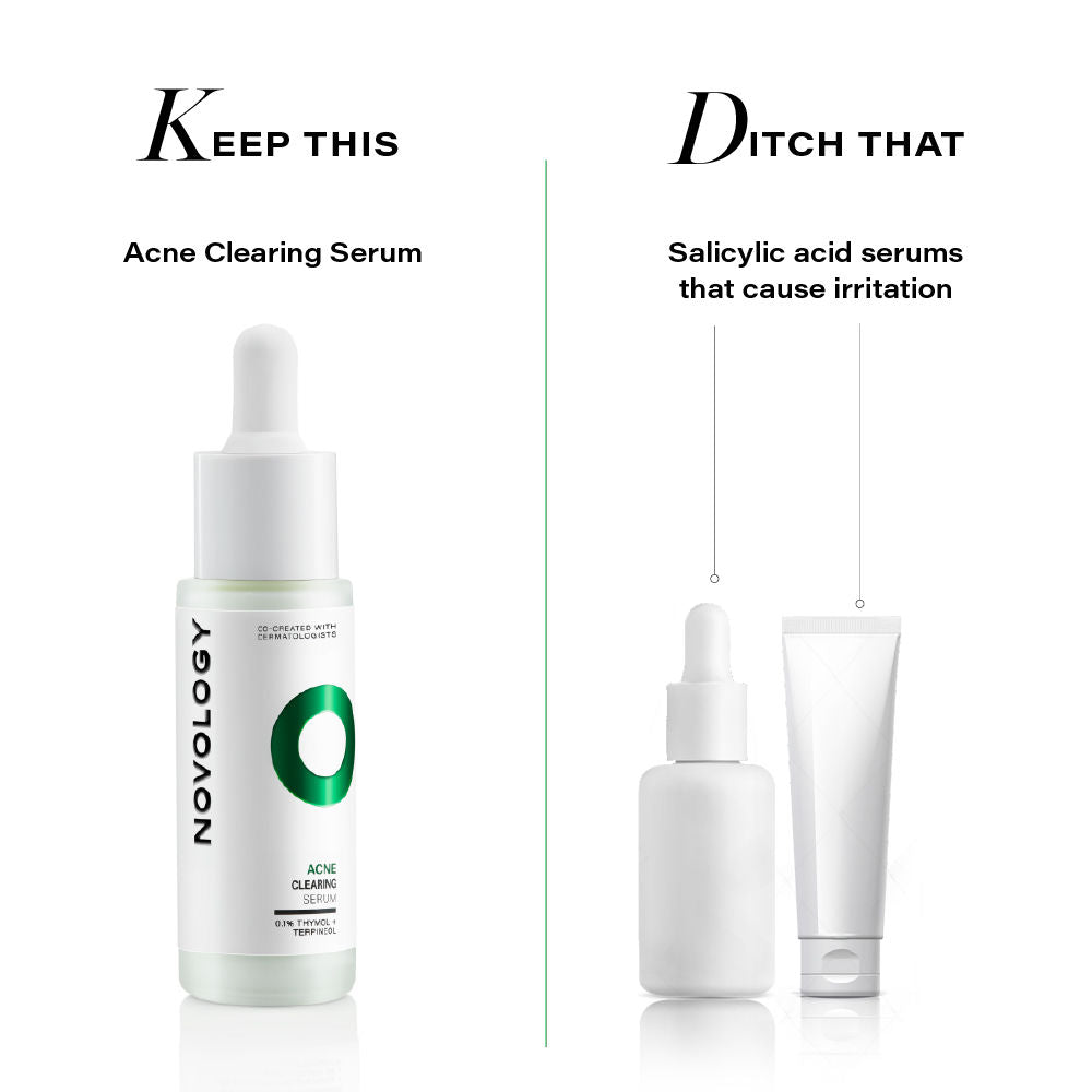 Novology Acne Clearing Serum with Thymol And Terpineol|Non Drying|Non Irritating