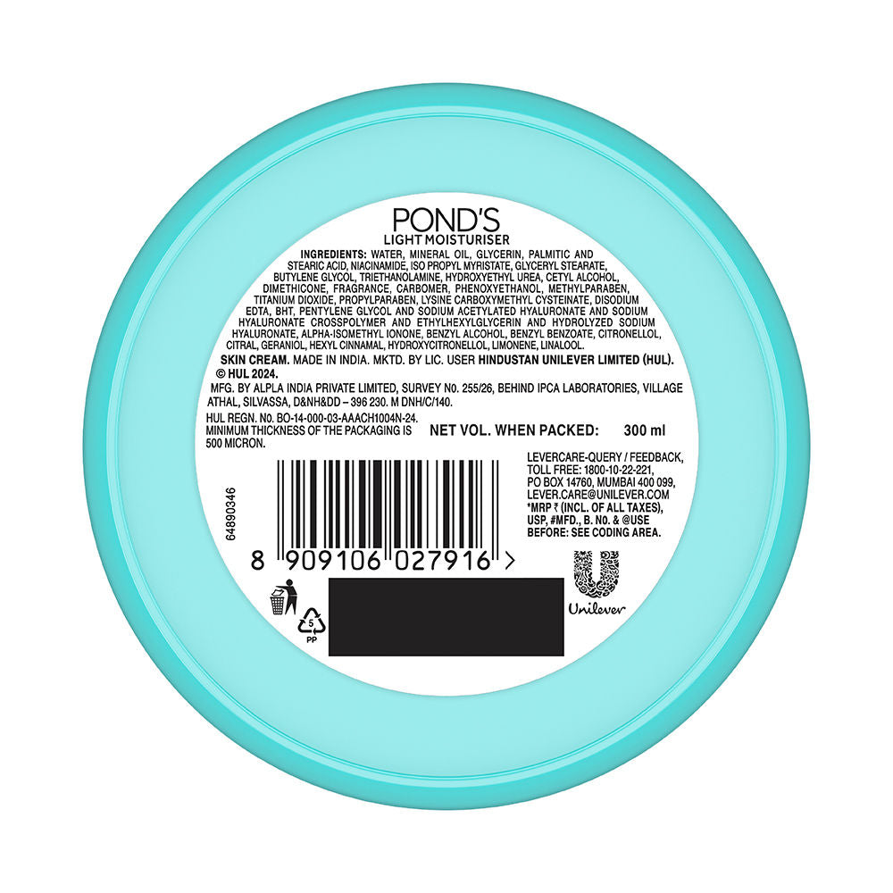 Ponds Light Moisturiser Non-Oily Fresh Feel With Vitamin E + Glycerine