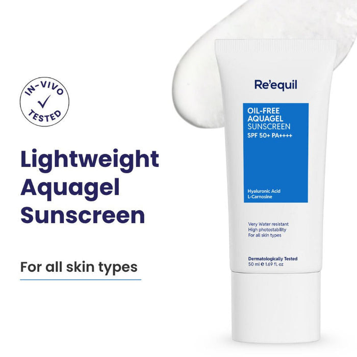 Re'equil Oil Free Aquagel Sunscreen SPF 50 PA++++