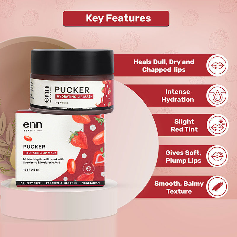 ENN Pucker Tinted Lip Balm - Hydrating Care for Dry, Dark & Pigmented Lips