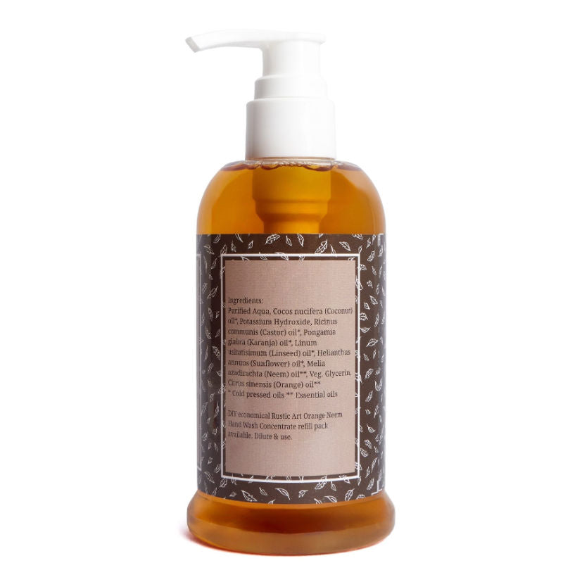 Rustic Art Orange Neem Hand Wash