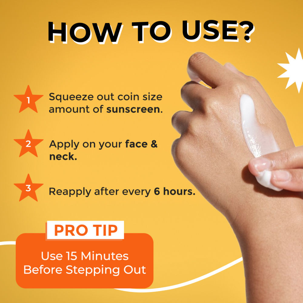 Moody Vitamin C Sunscreen With SPF 50 PA+++ For Dull Hyperpigmented Skin, Lightweight No Whitecast