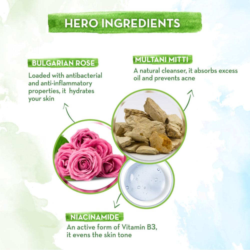 Mamaearth Multani Mitti Face Wash With Multani Mitti & Bulgarian Rose