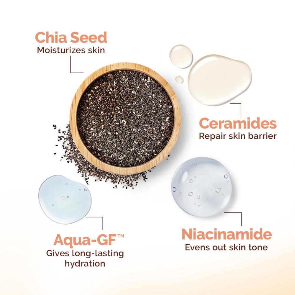 Mamaearth Chia Seed and Ceramides Oil-Free Moisturizer for a Hydrated Glow