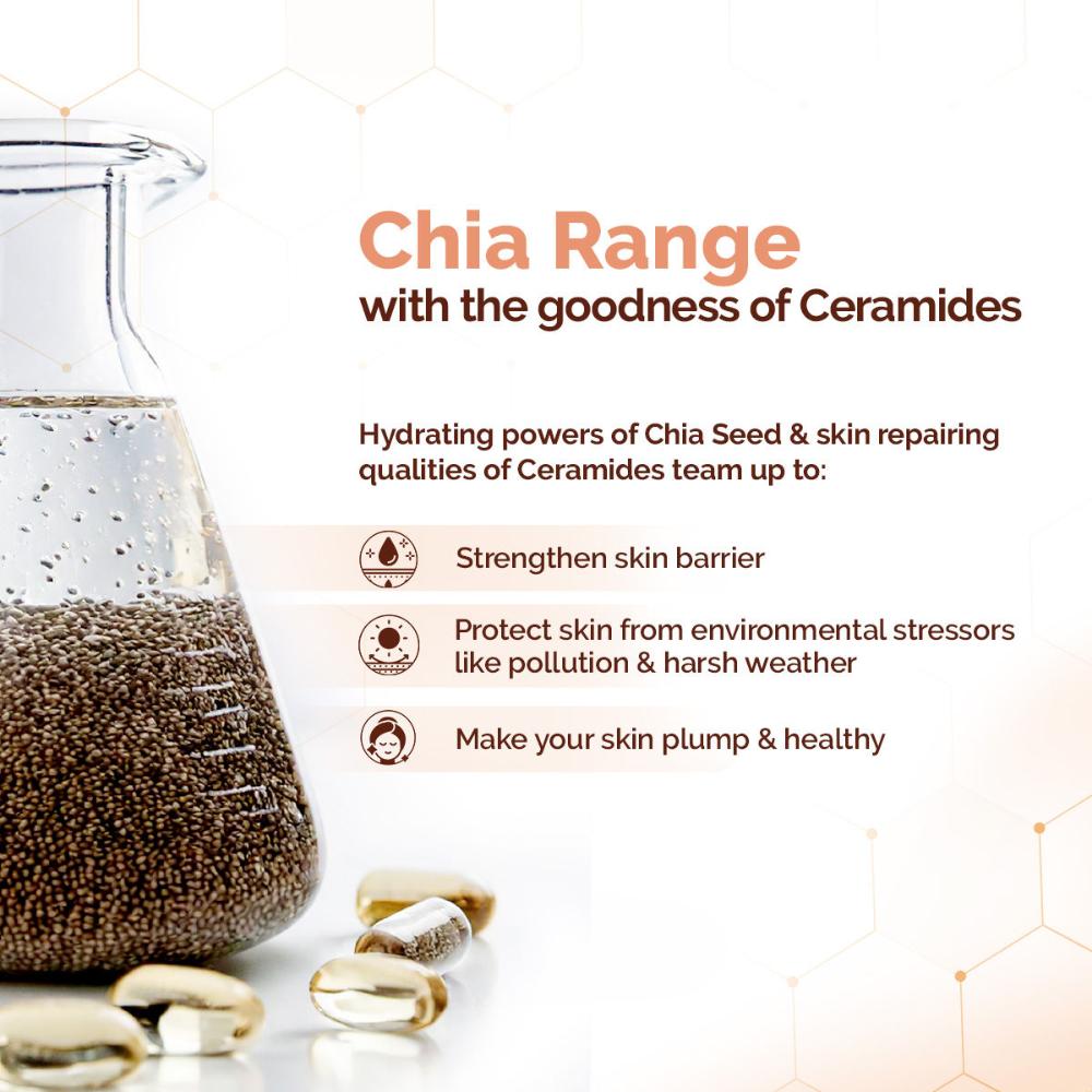 Mamaearth Chia Seed and Ceramides Oil-Free Moisturizer for a Hydrated Glow