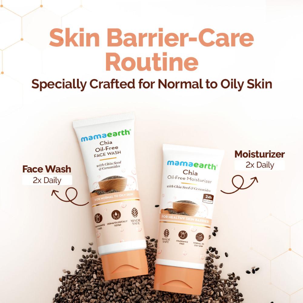 Mamaearth Chia Seed and Ceramides Oil-Free Moisturizer for a Hydrated Glow