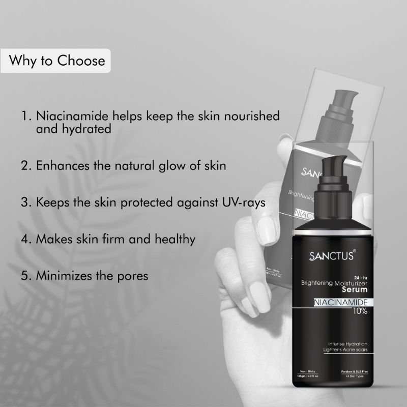 SANCTUS 24-Hr Brightening 10% Niacinamide Moisturizer Serum Lotion