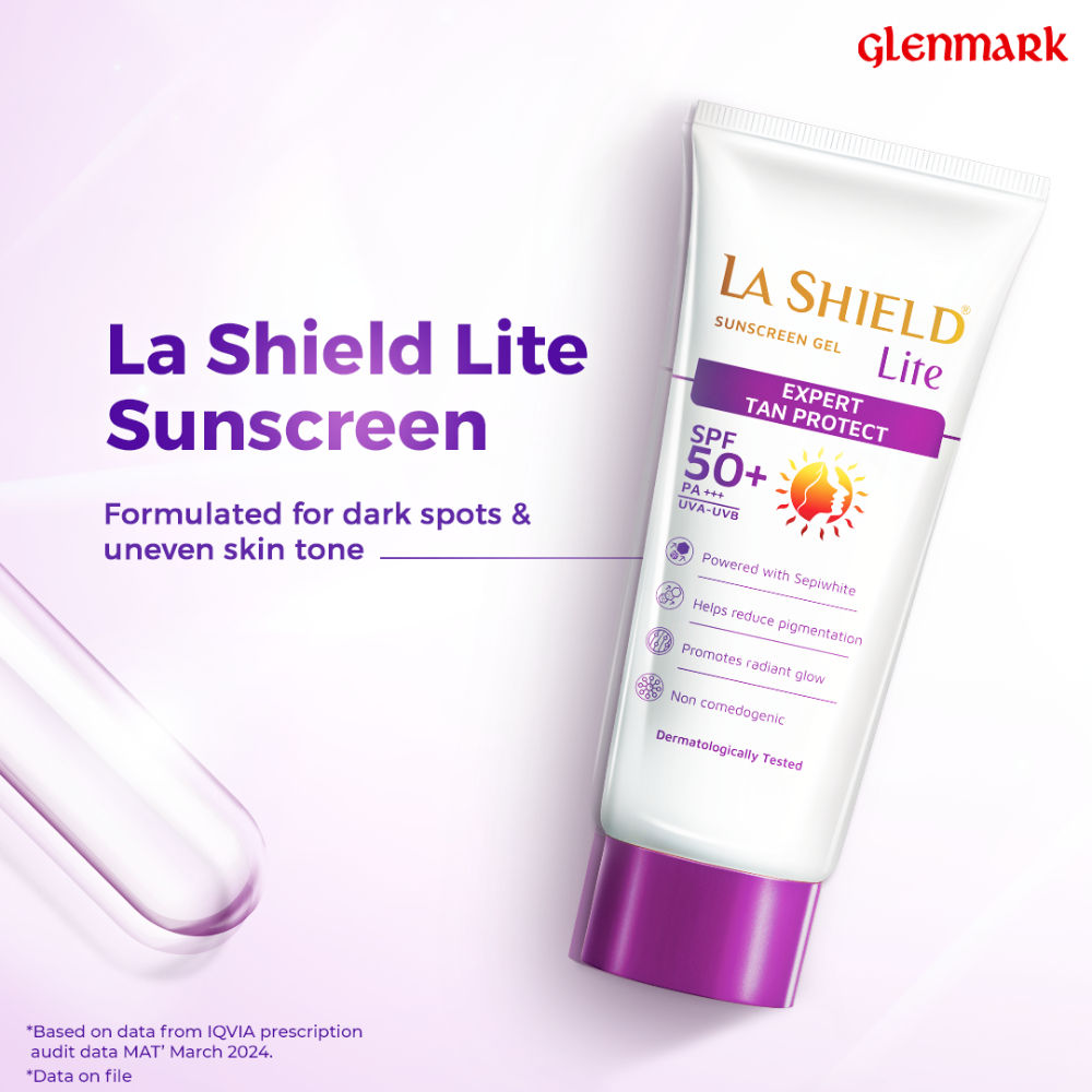 La Shield Lite SPF 50 PA+++ Mineral Sunscreen Gel Reduces Pigmentation & Dark Spots Oil-free