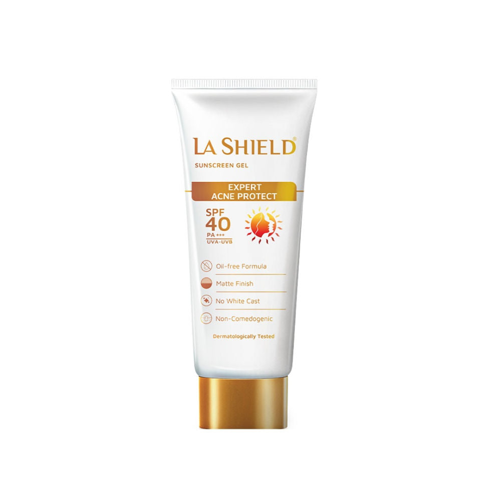 La Shield SPF 40 Mineral Sunscreen Gel Oil free Matte PA +++ For Acne Prone, Oily Skin