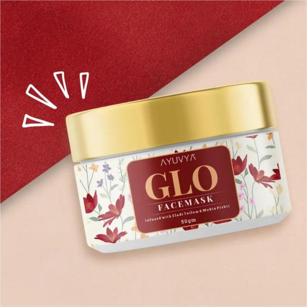 AYUVYA Glo Face Mask - Fades Pigmentation & Blemishes, Reduces Signs of Ageing Suits All Skin Types