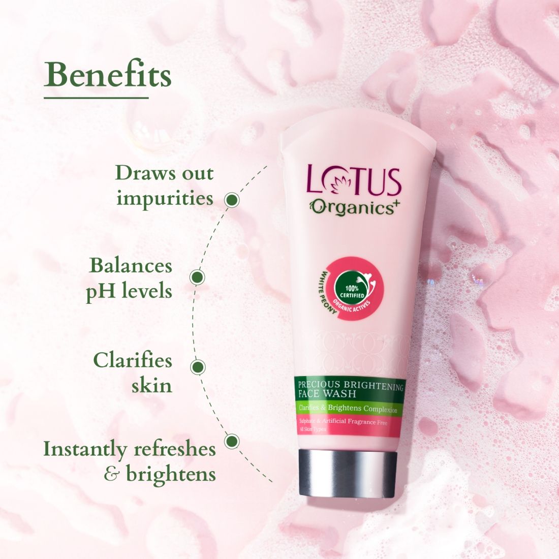 Lotus Organics Precious Brightening Face Wash