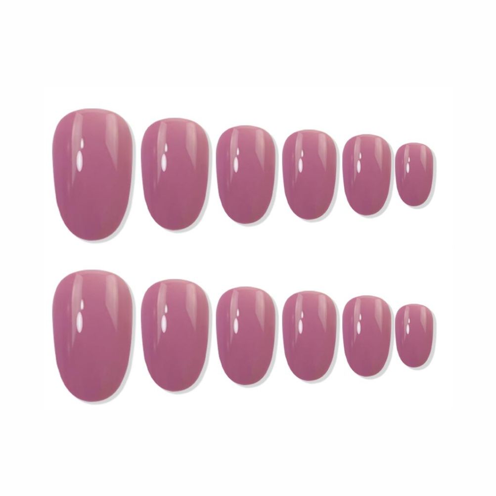 Shills Professional Reusable Oval Press On Nails - Pink