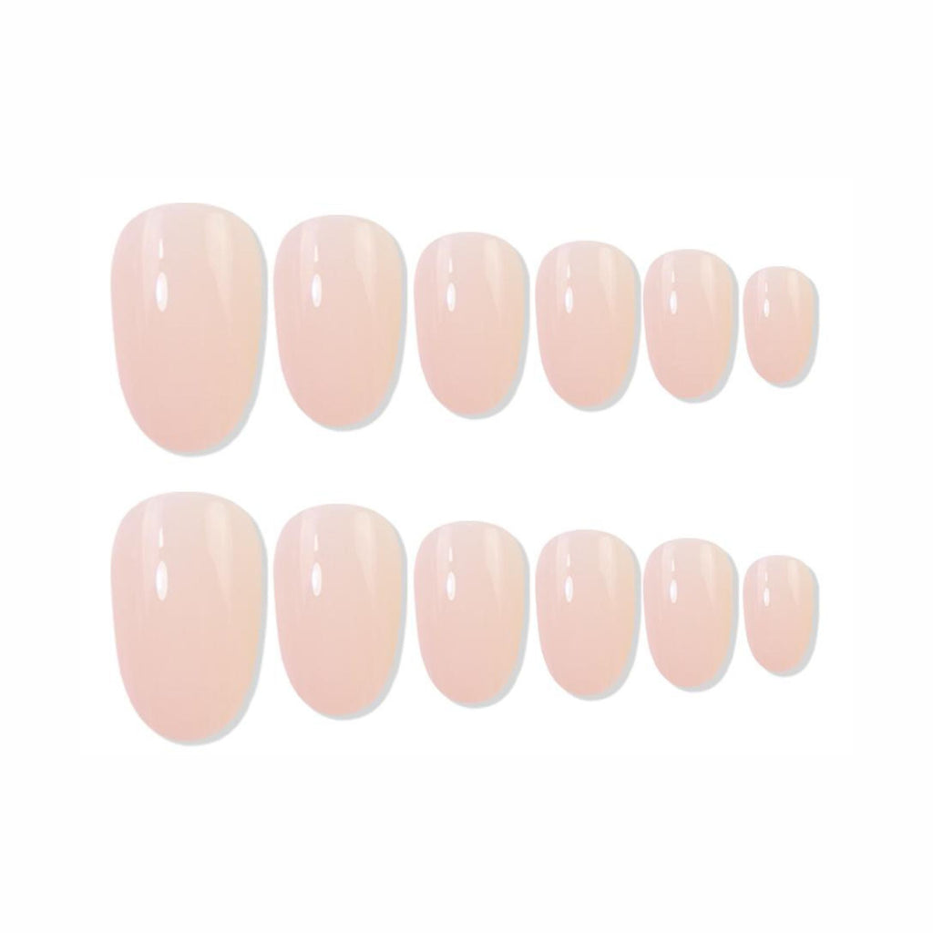 Shills Professional Reusable Oval Press On Nails - Beige