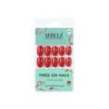 Shills Professional Reusable Oval Press On Nails - Red