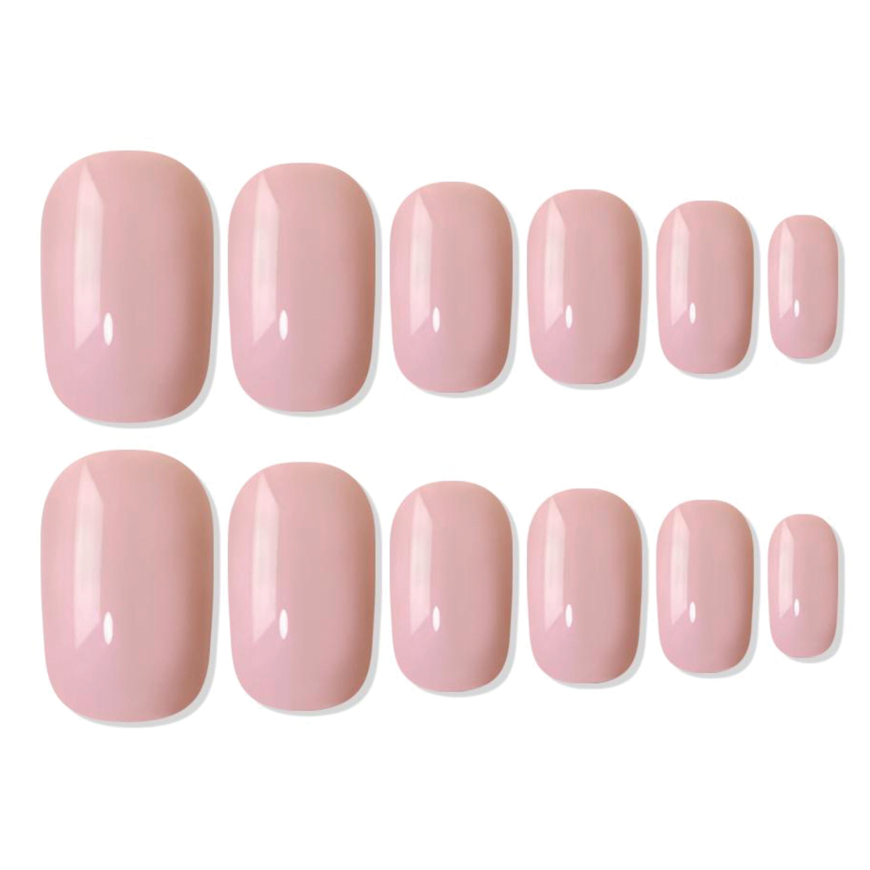 Shills Professional Reusable Square Press On Nails - Pink