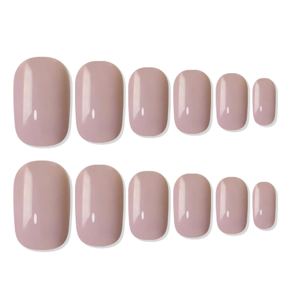 Shills Professional Reusable Square Press On Nails - Nude