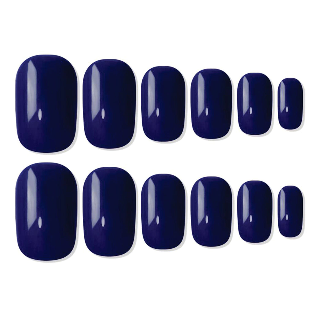 Shills Professional Reusable Square Press On Nails - Blue