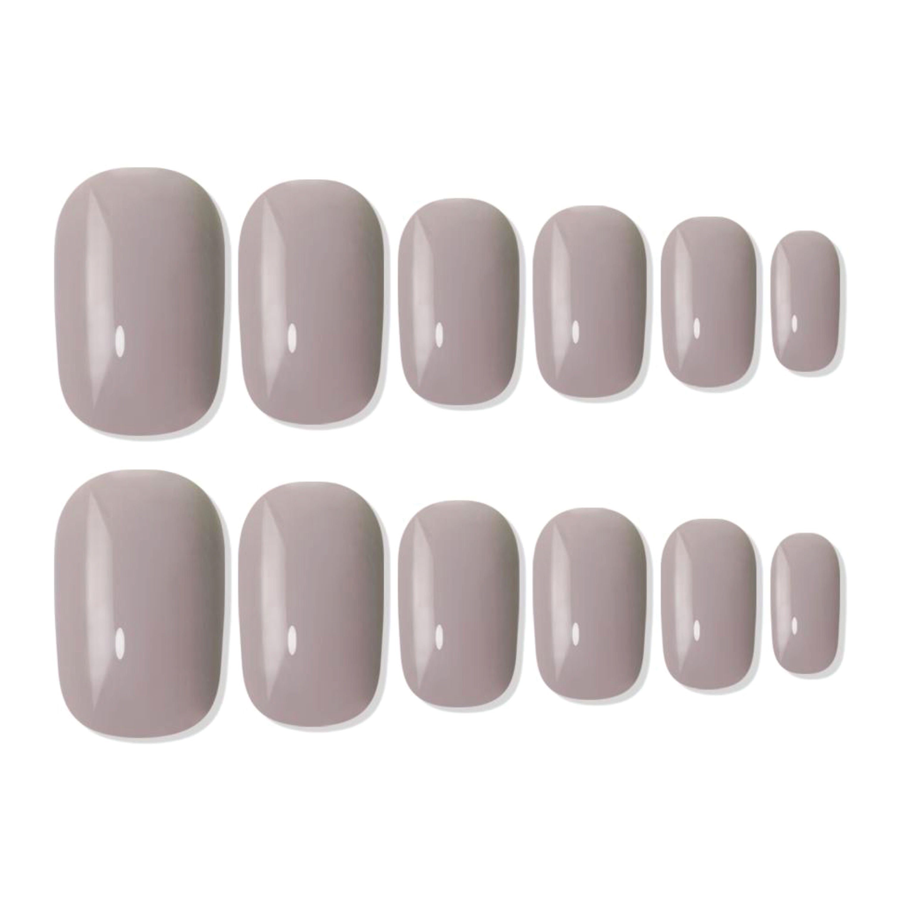 Shills Professional Reusable Square Press On Nails - Nude